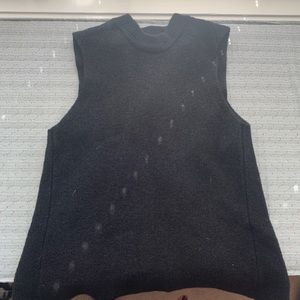 Wilfred Aritzia Black Ribbed Knit Sleeveless Tank